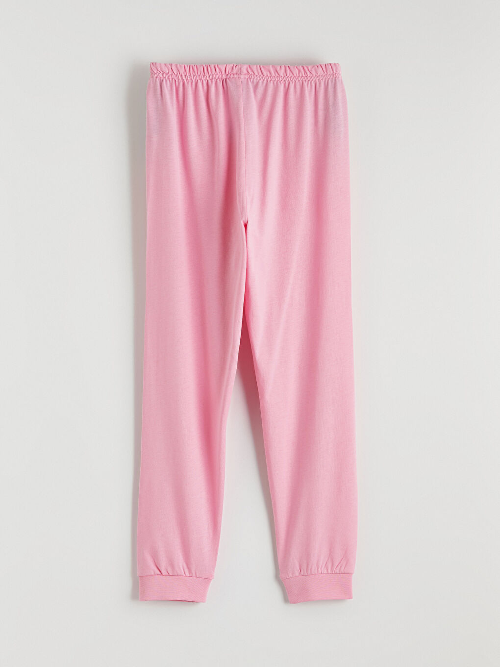 Pembe Bisiklet Yaka Baskılı Kız Çocuk Pijama Takımı-6