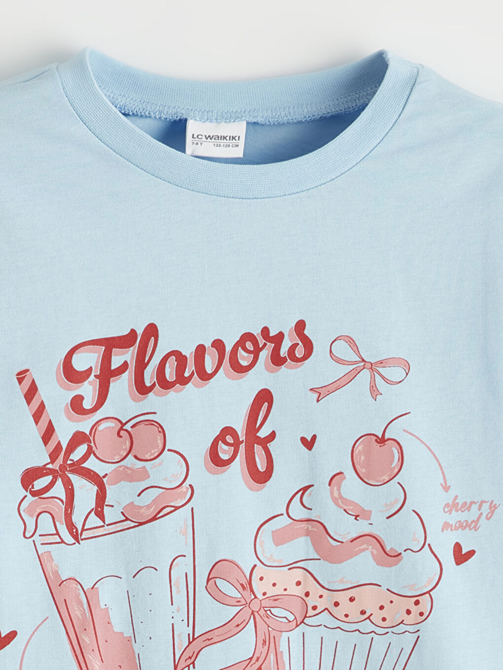 Mavi Baskılı Kız Çocuk Pijama Takım-2