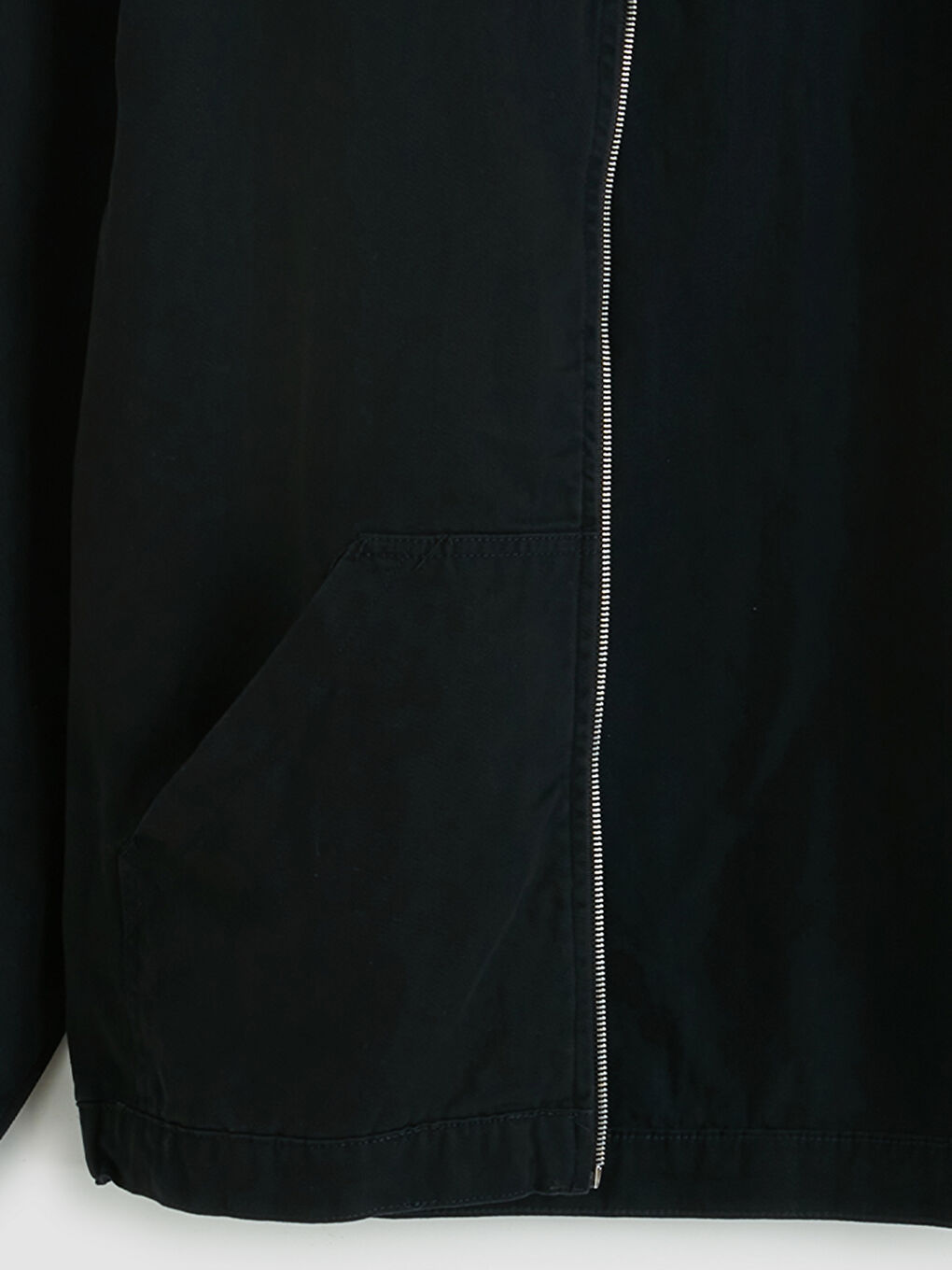 Siyah Loose Fit Erkek Jean Ceket-8