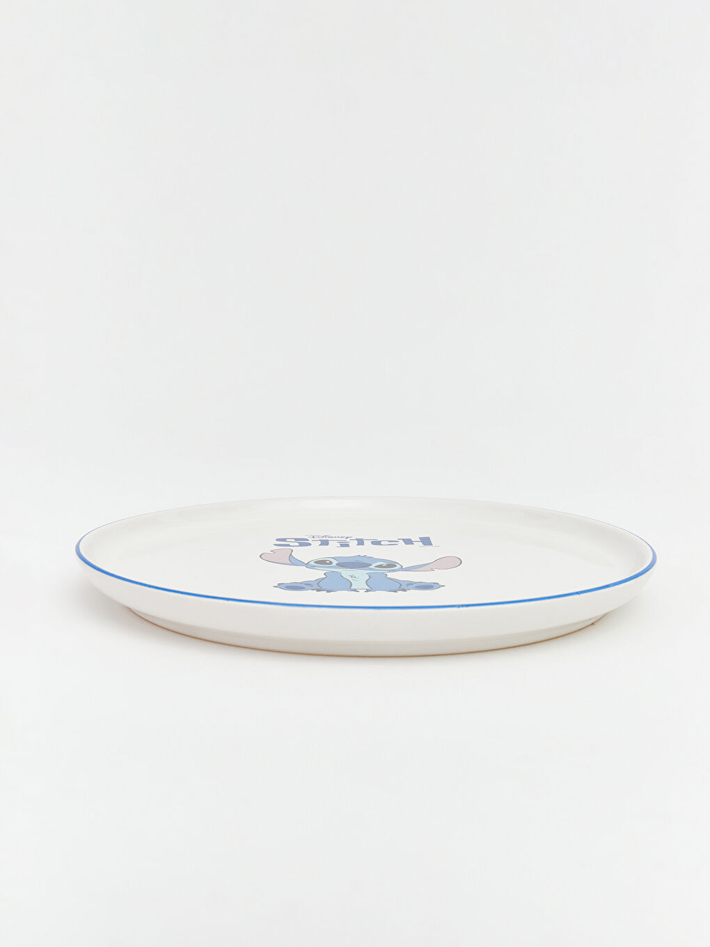 Karışık Stitch Lisanslı Baskılı Yuvarlak Seramik Tabak-3