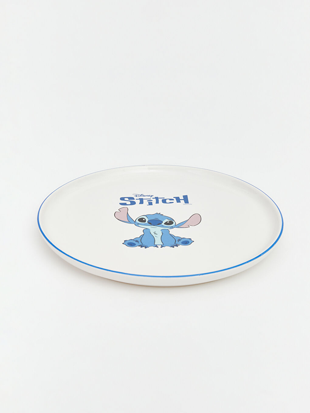 Karışık Stitch Lisanslı Baskılı Yuvarlak Seramik Tabak-2