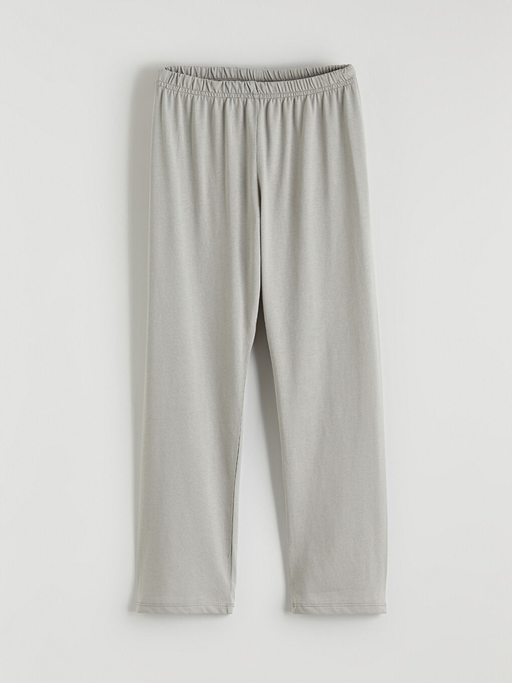 Gri Bisiklet Yaka Kız Çocuk Baskılı Pijama Takım-4