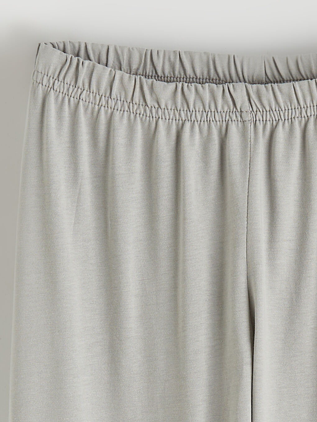 Gri Bisiklet Yaka Kız Çocuk Baskılı Pijama Takım-5