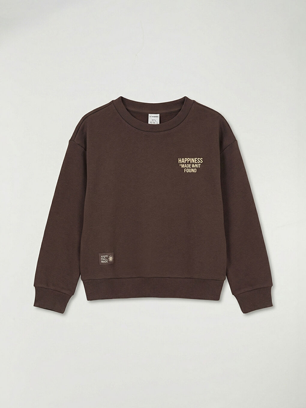 Mürdüm Bisiklet Yaka Kız Çocuk Kalın Sweatshirt ve Eşofman Altı-1