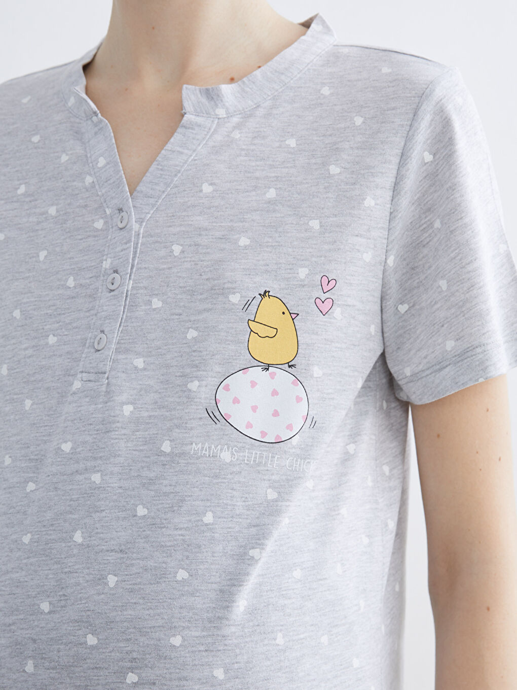 Woman GREY Nightdress-2