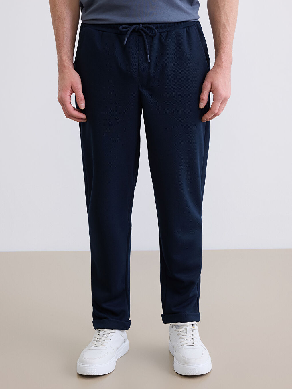 Lacivert Slim Fit Erkek Pantolon-1