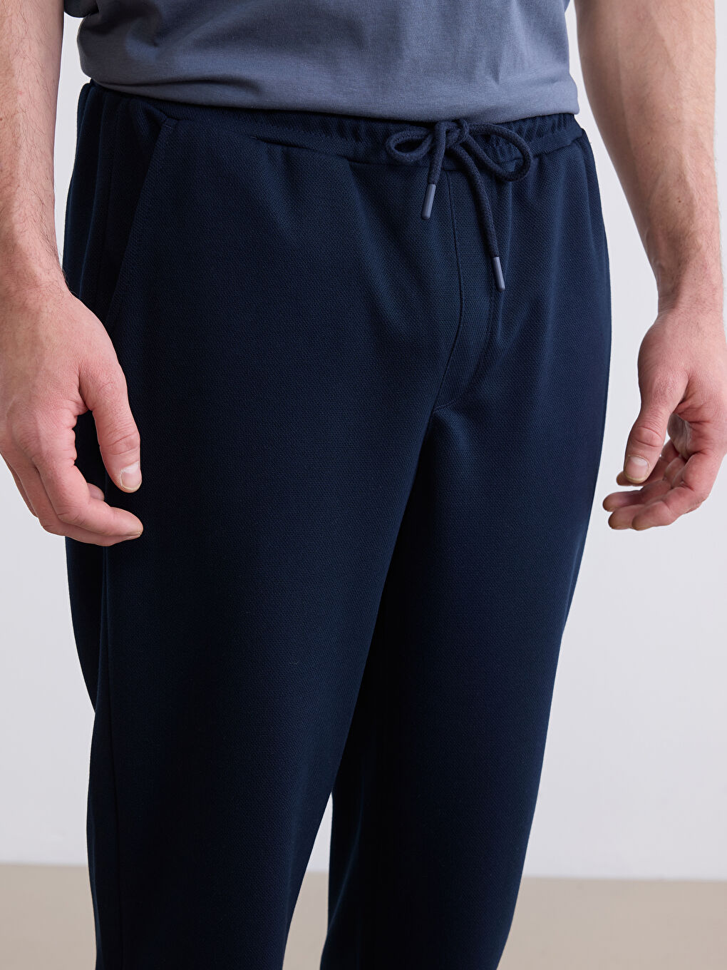 Lacivert Slim Fit Erkek Pantolon-2