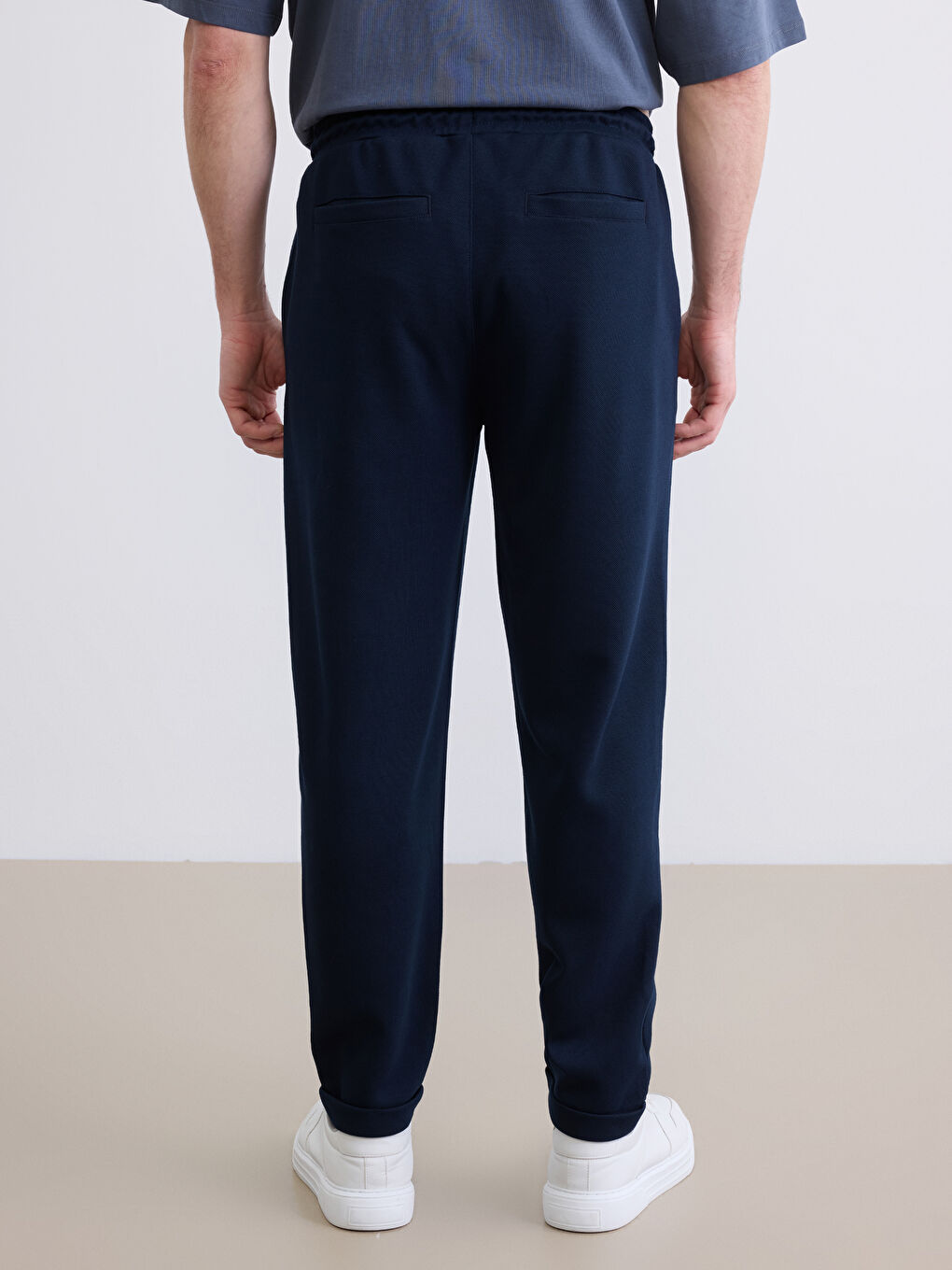 Lacivert Slim Fit Erkek Pantolon-3