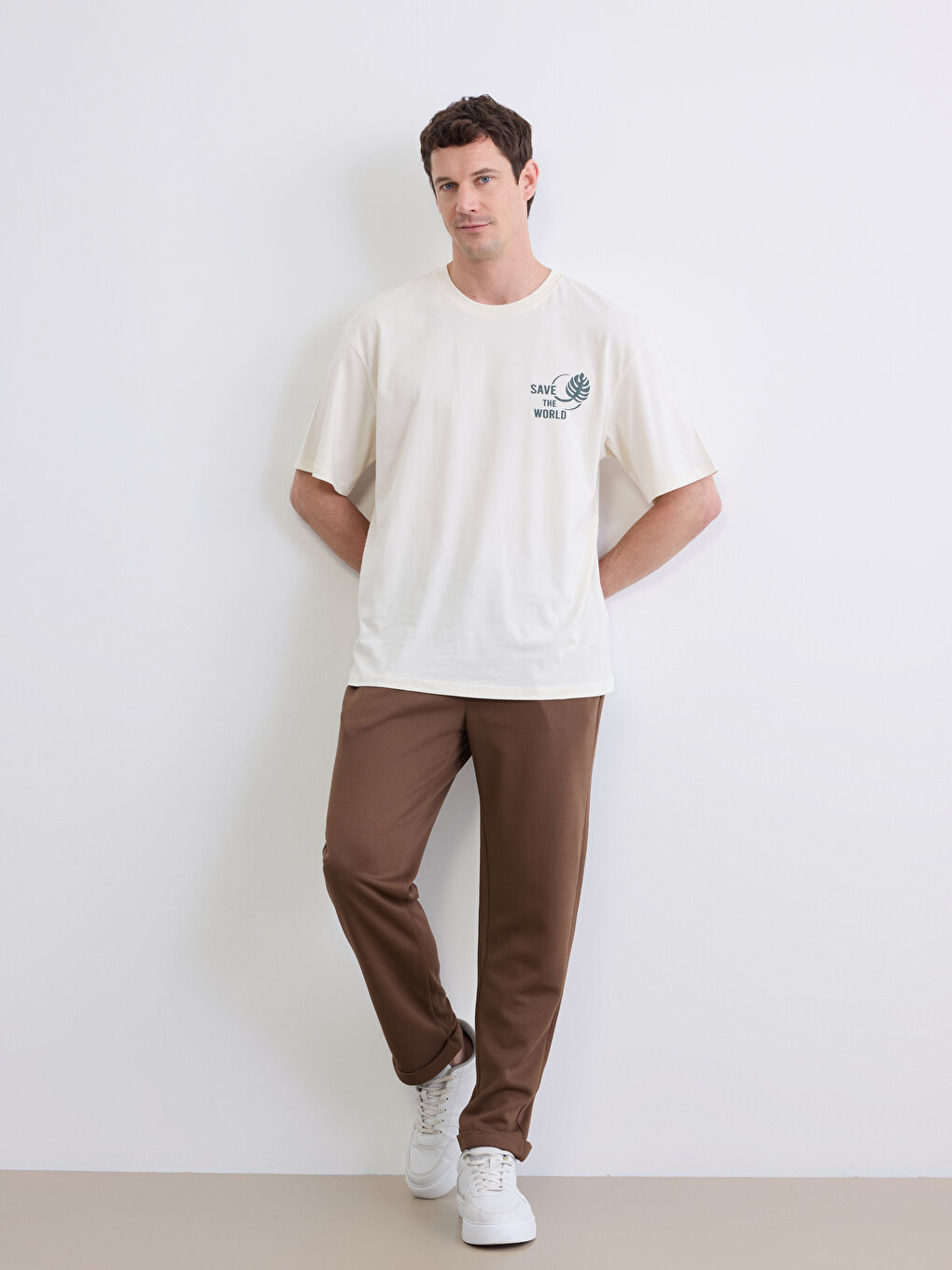 Kahverengi Slim Fit Erkek Pantolon