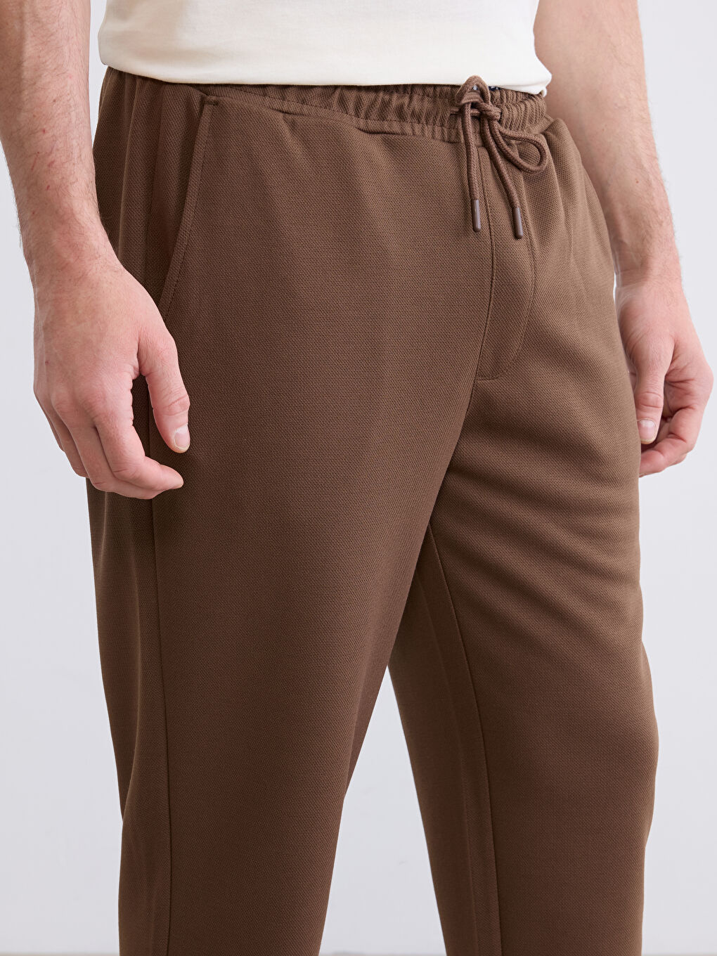 Kahverengi Slim Fit Erkek Pantolon-2