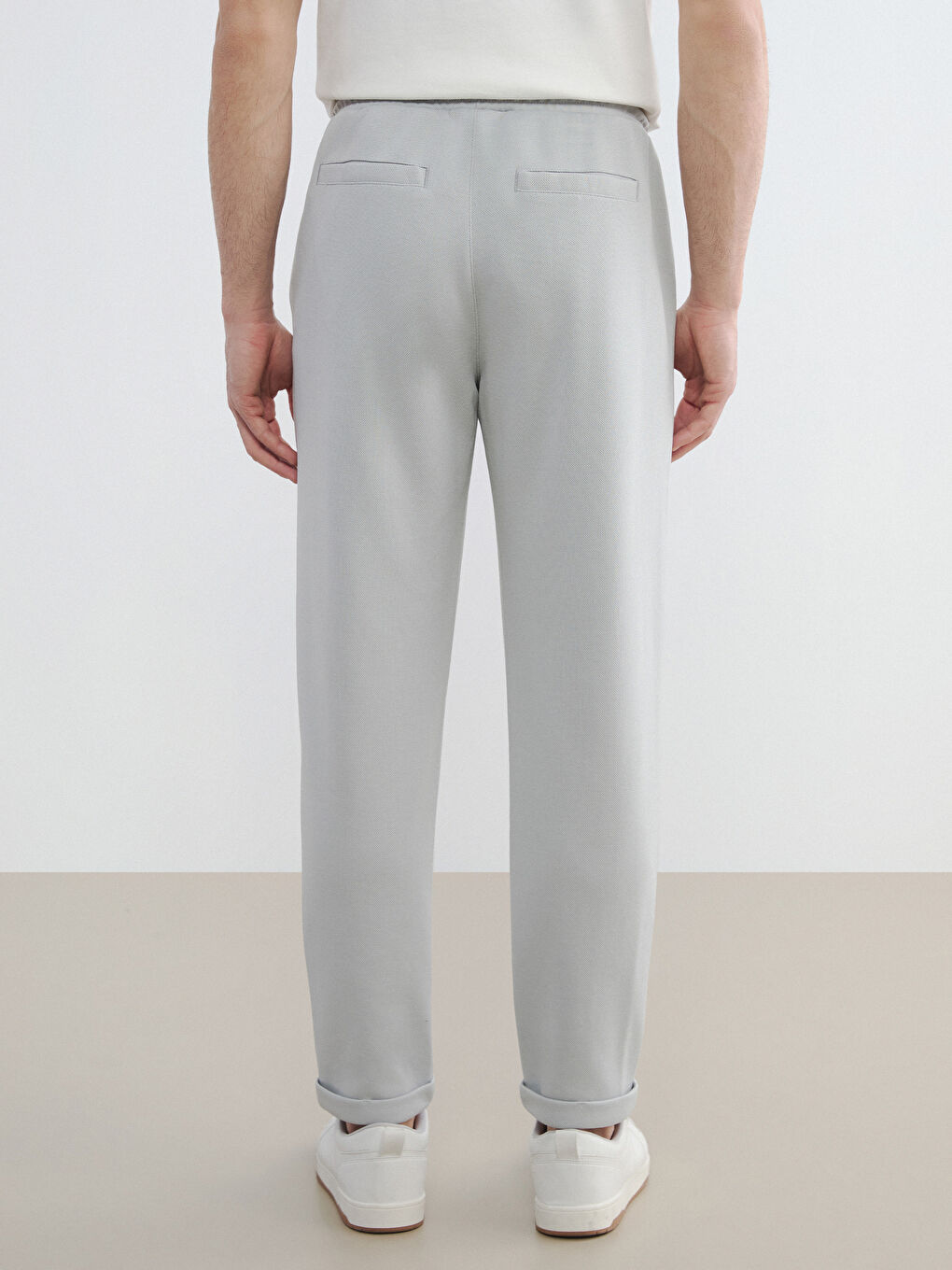 Gri Slim Fit Erkek Pantolon-3