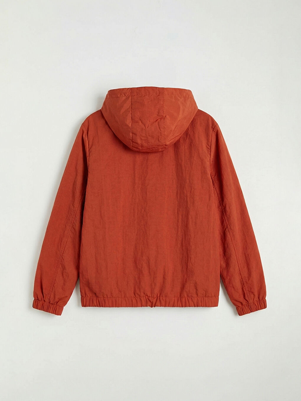 Turuncu Su İtici Kapüşonlu Erkek Çocuk Yağmurluk-1