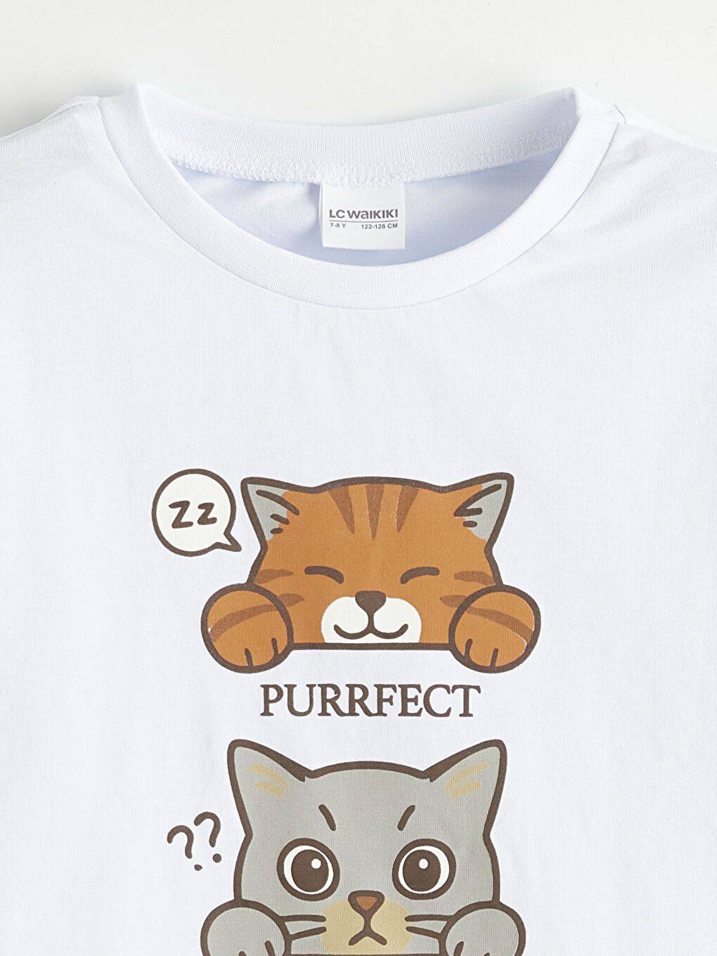 Gri Kız Çocuk Baskılı Pijama Takım-2