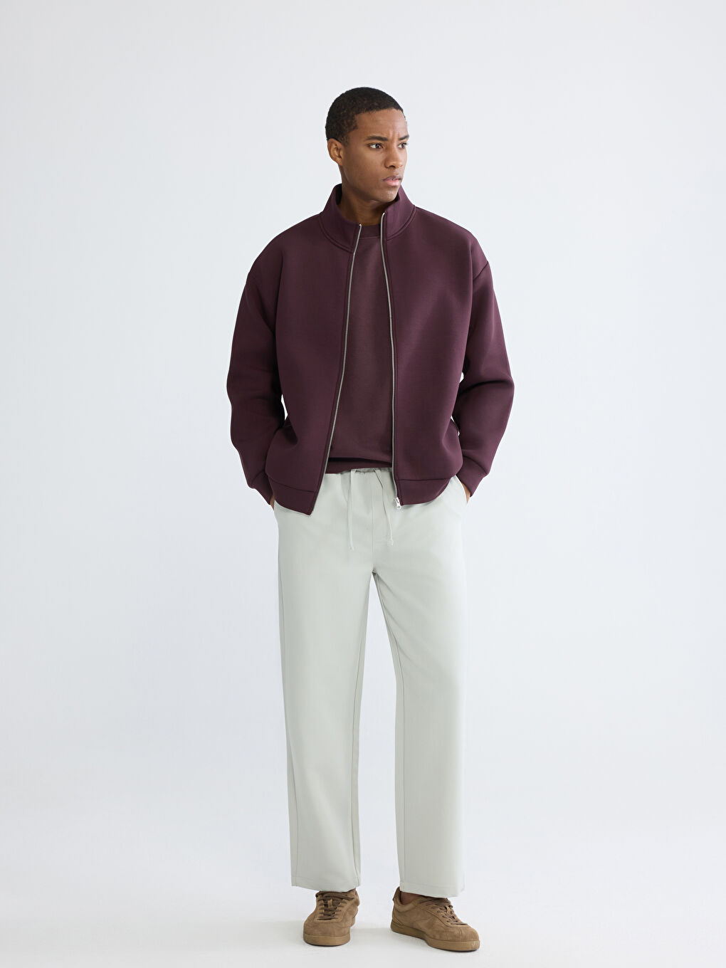 Regular Fit Gabardine Men's Trousers