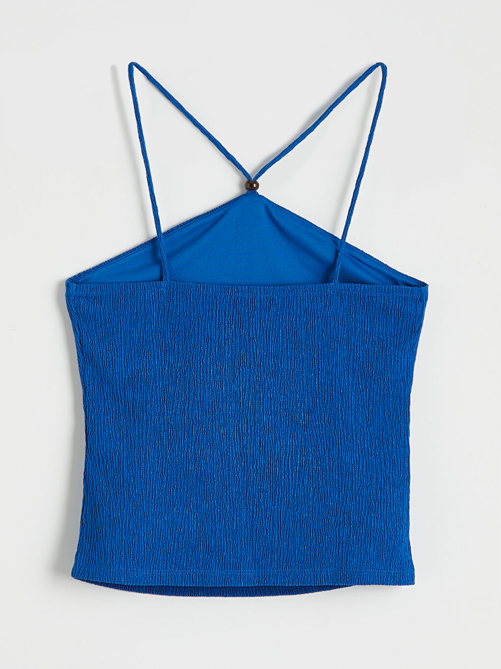 Halter Neck String Strap Blouse-5
