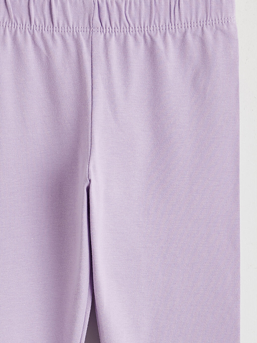 Lila Beli Lastikli Baskılı Kız Çocuk Tayt-2