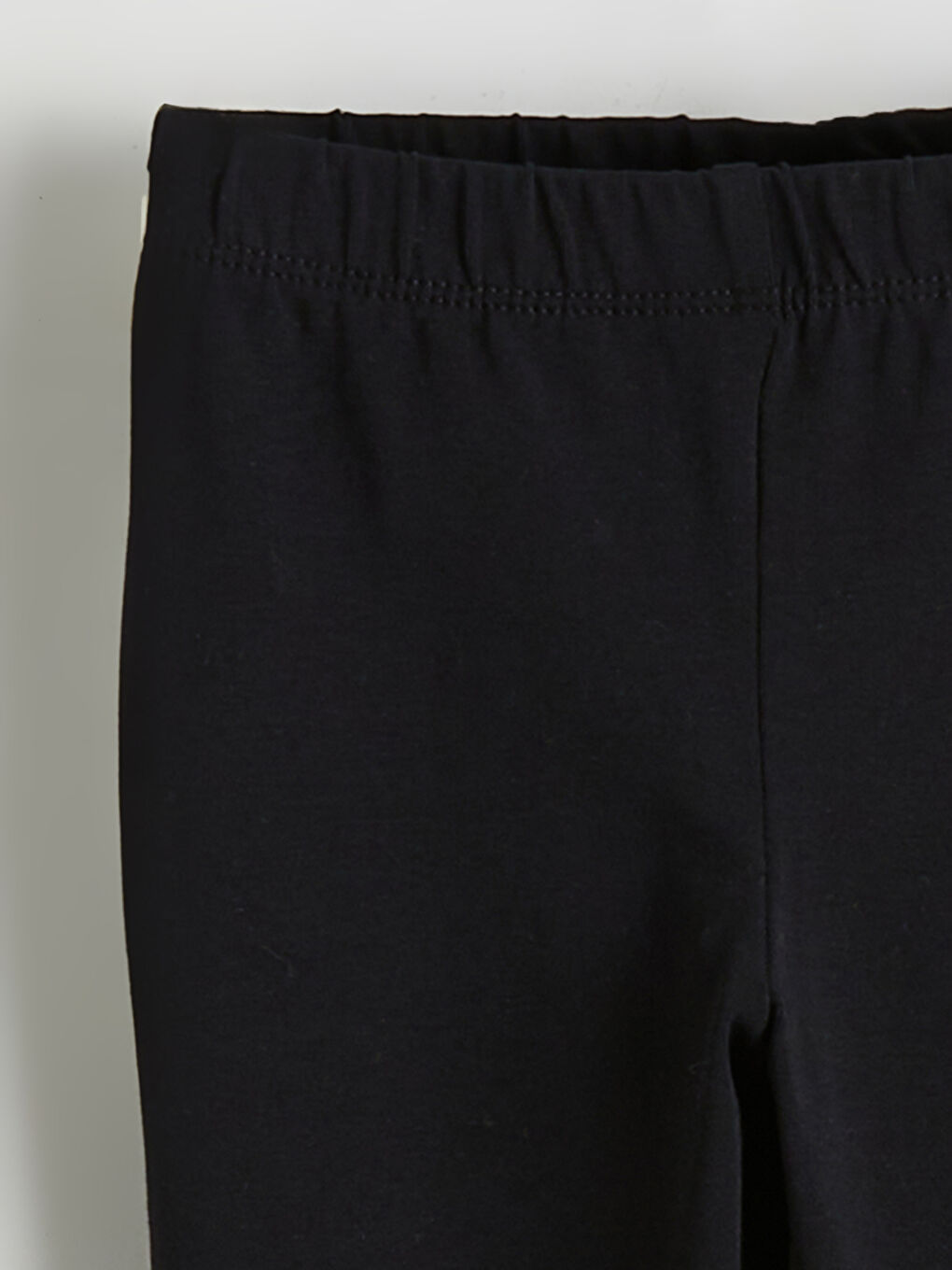 Siyah Beli Lastikli Kız Çocuk Tayt-1