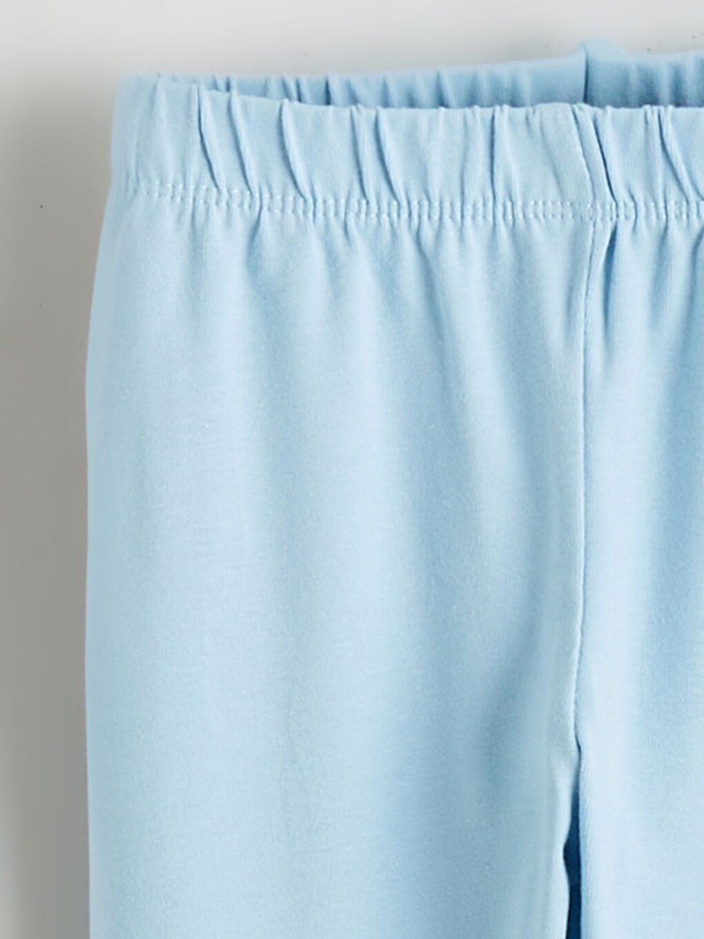 Mavi Beli Lastikli Kız Çocuk Tayt-1