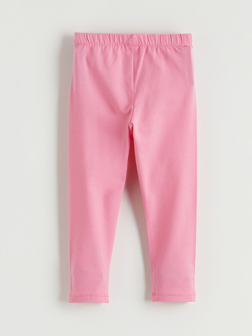 Pembe Beli Lastikli Kız Çocuk Tayt-2