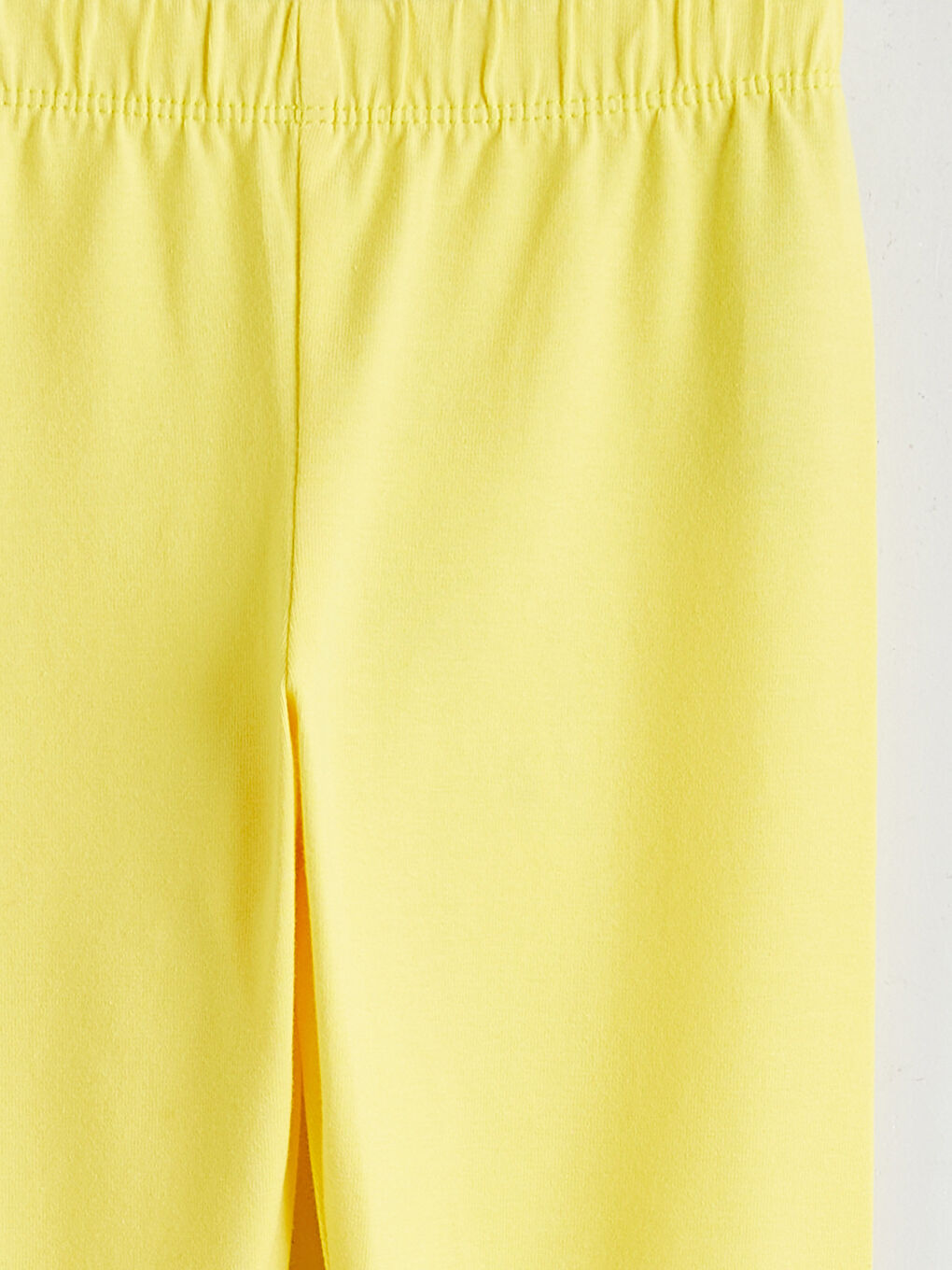 Sarı Beli Lastikli Kız Çocuk Tayt-2