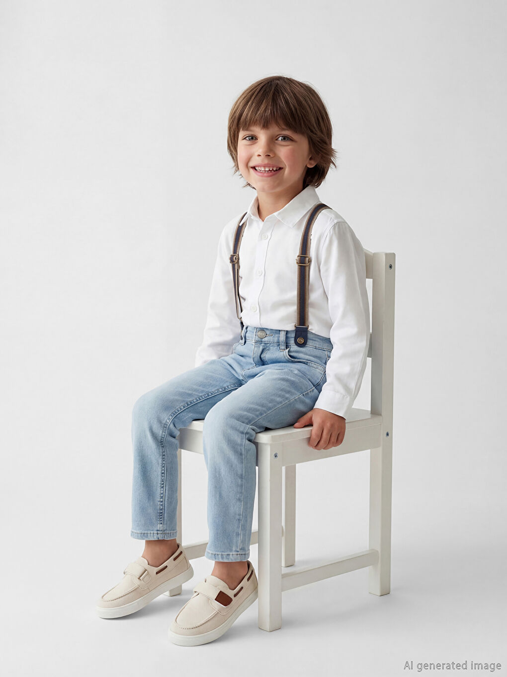 Boy Suspender Jeans