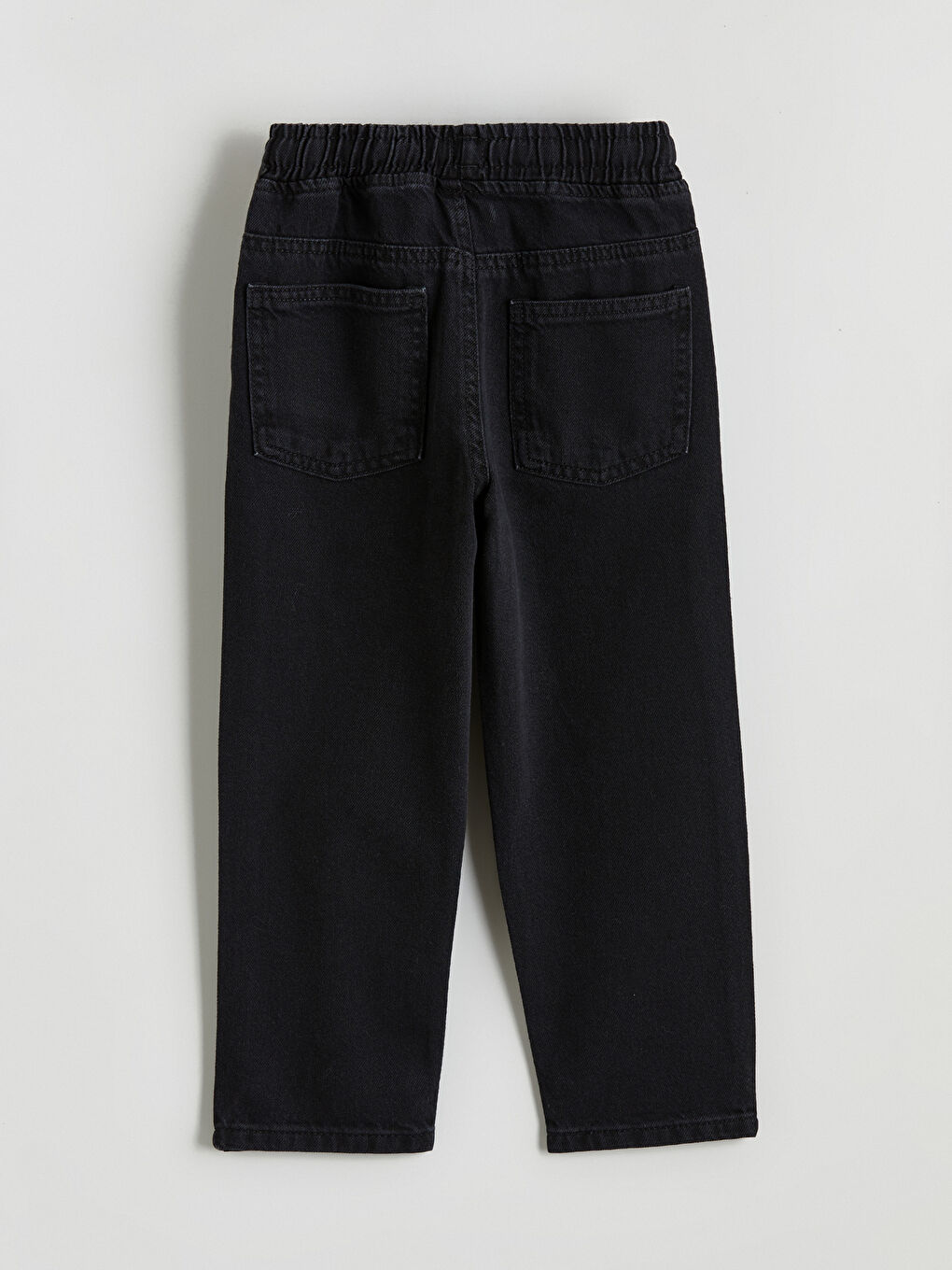Siyah Beli Lastikli Erkek Çocuk Jean Pantolon-2