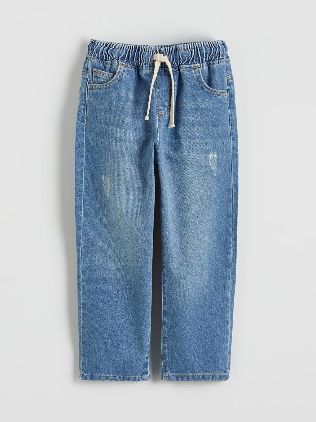 İndigo Regular Fit Erkek Bebek Bağcıklı Jean Pantolon