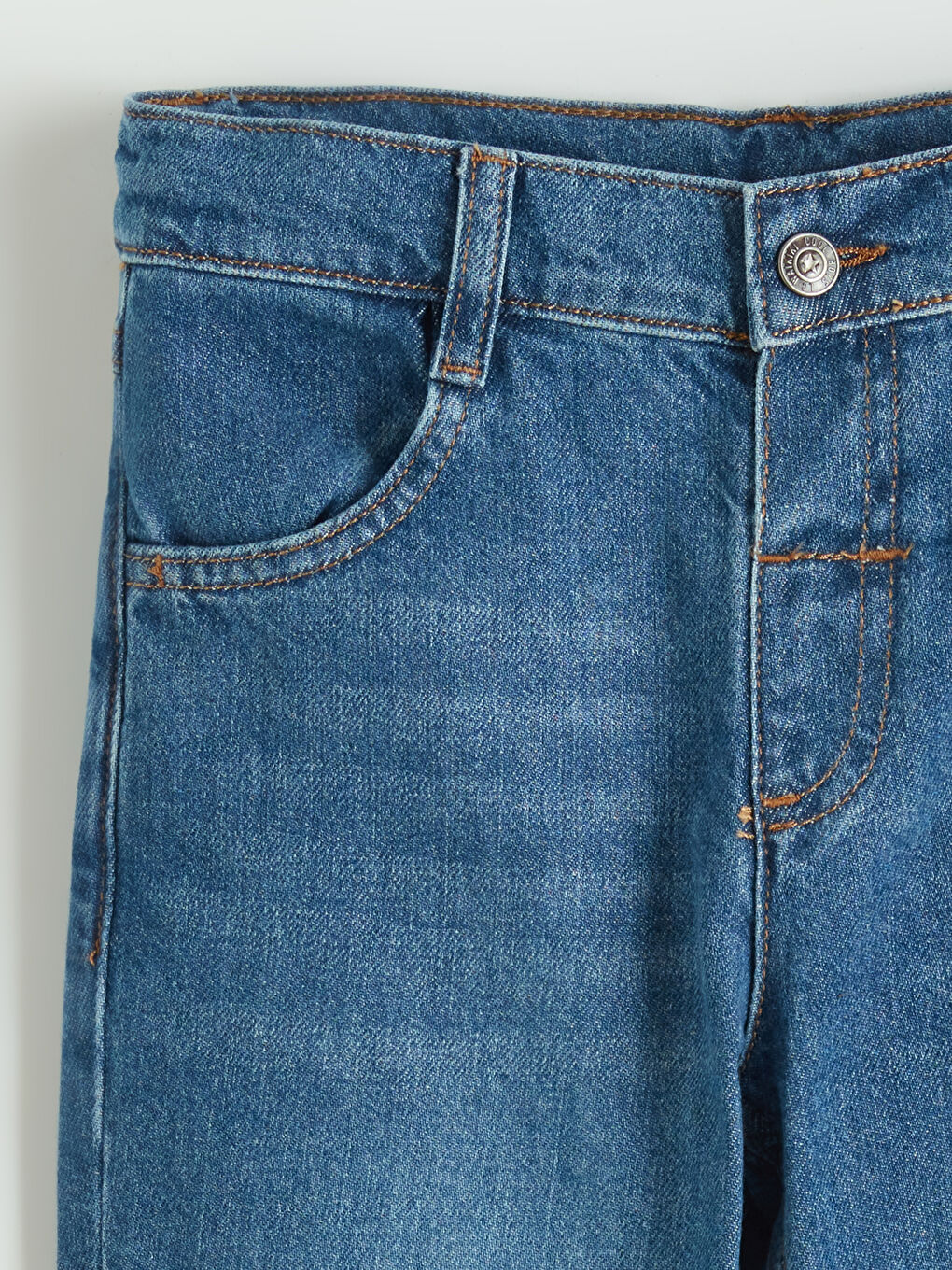 İndigo Standart Kalıp Erkek Çocuk Jean Pantolon-1