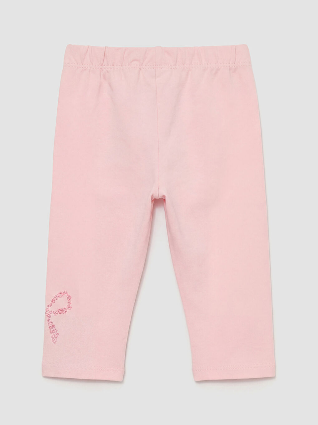 Pembe Fiyonk Baskılı Kız Çocuk Tayt 2'li-4