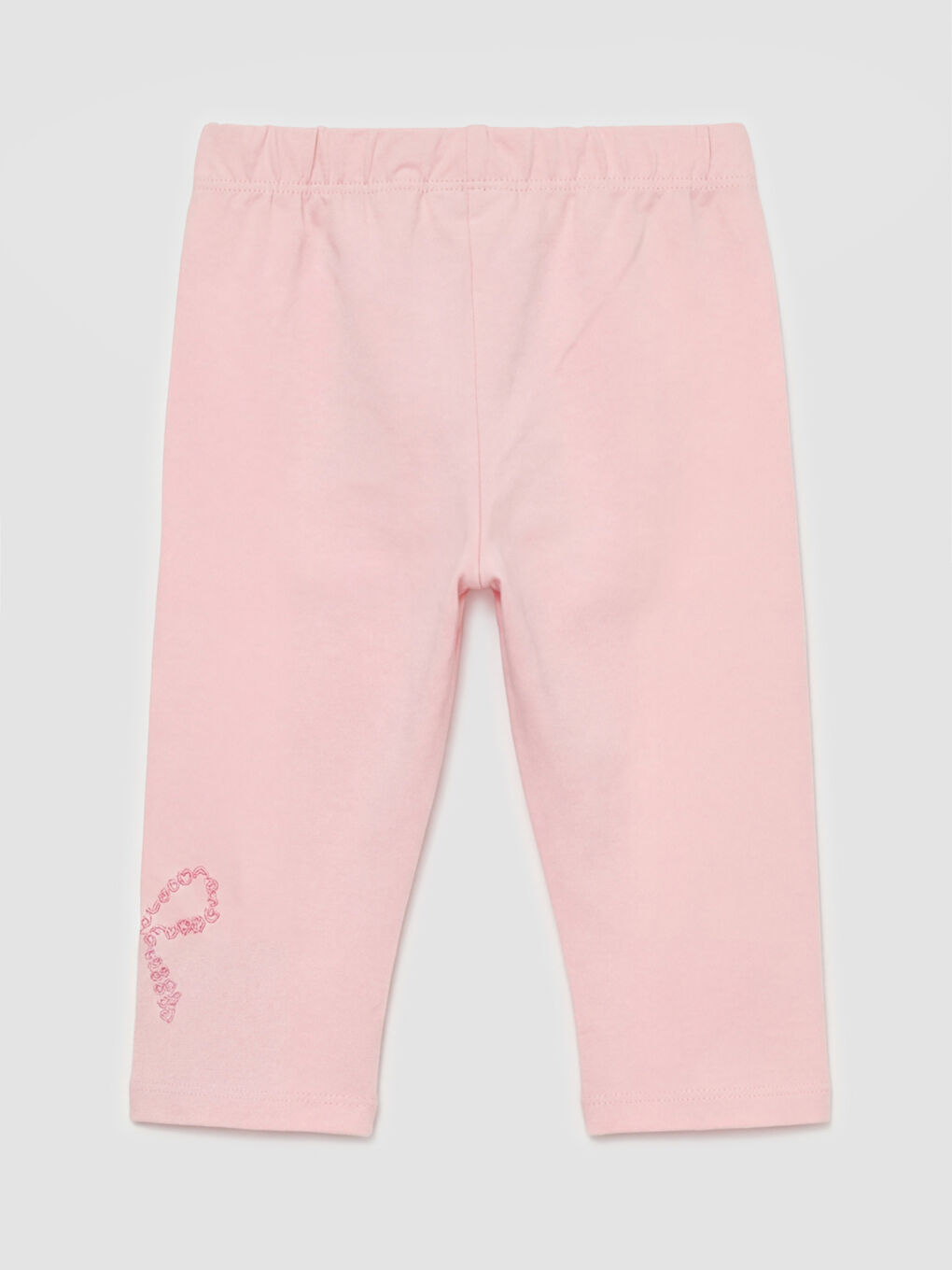 Pembe Fiyonk Baskılı Kız Çocuk Tayt 2'li-2