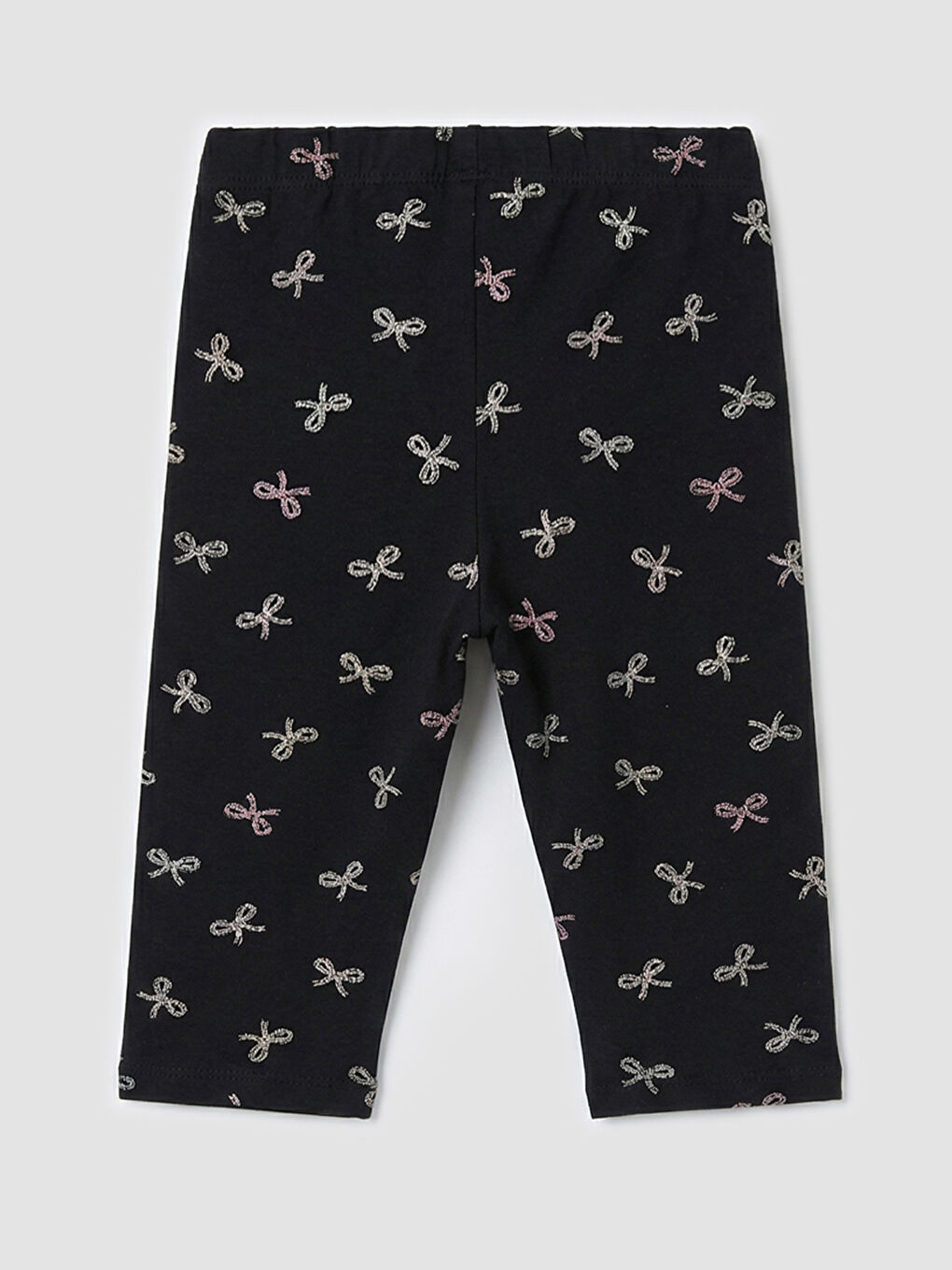 Pembe Fiyonk Baskılı Kız Çocuk Tayt 2'li-4