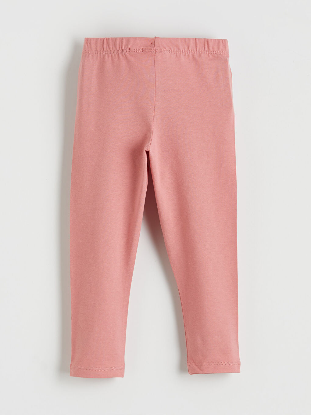 Pembe Beli Lastikli Kız Çocuk Tayt 2'li-2