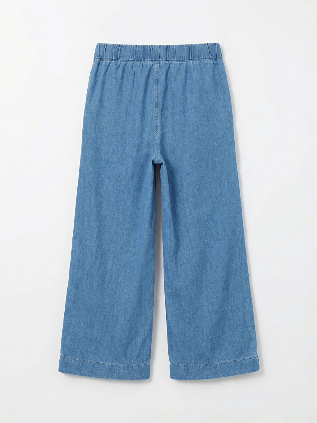 İndigo Wideleg Kız Çocuk Jean Pantolon-1