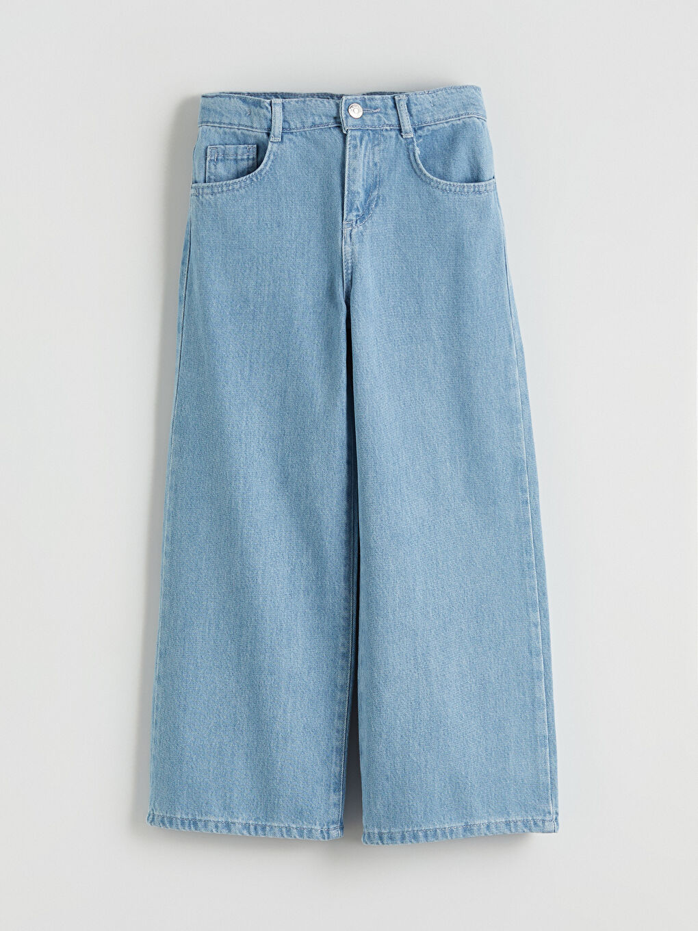 İndigo Wideleg Kız Çocuk Jean Pantolon