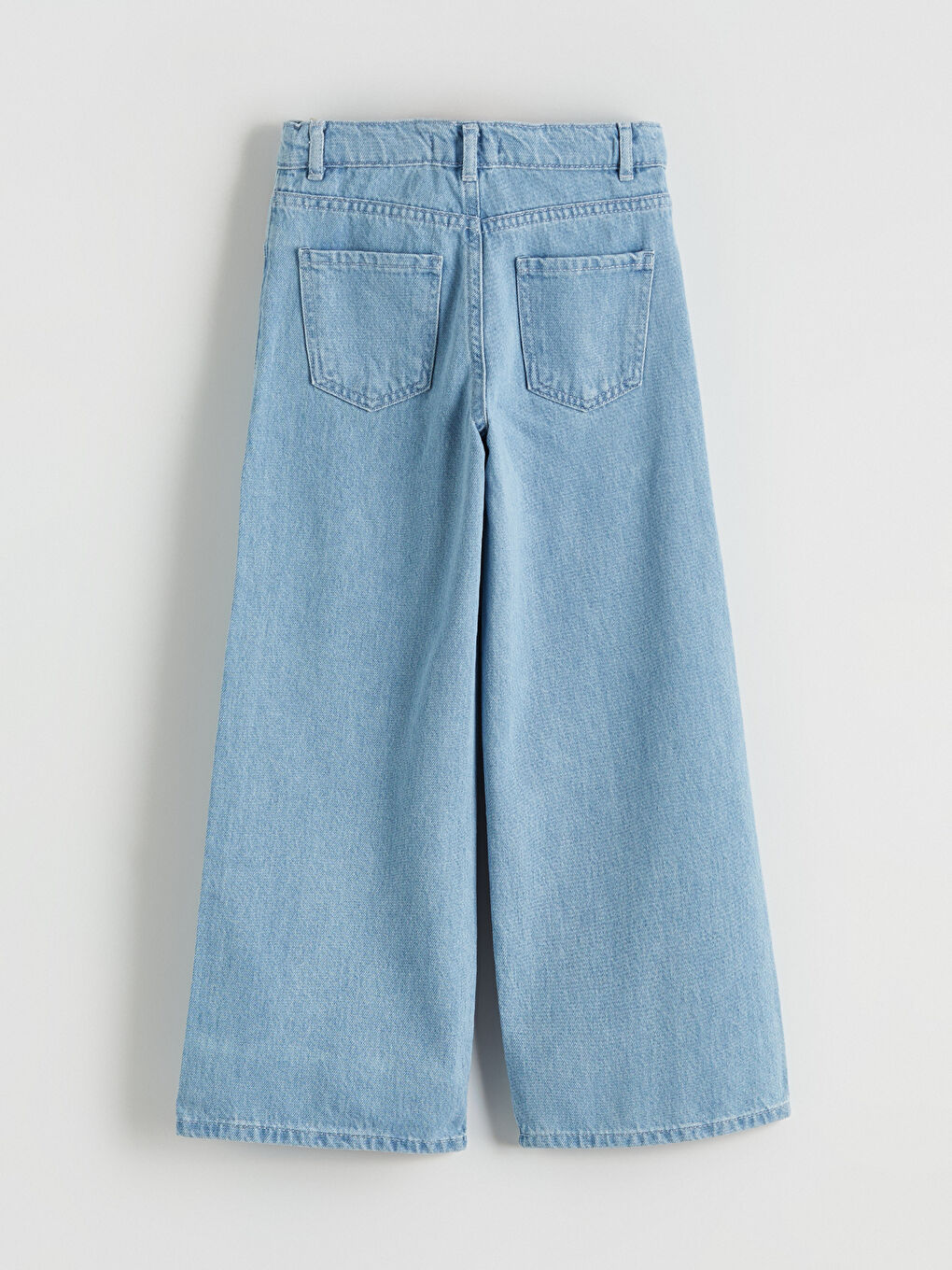 İndigo Wideleg Kız Çocuk Jean Pantolon-3