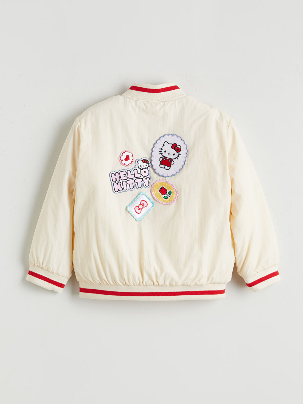 Hello Kitty Baskılı Kolej Yaka Kız Çocuk Mont-2