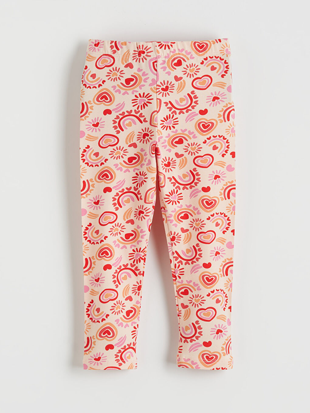 Mercan Beli Lastikli Kız Çocuk Tayt 2'li-3