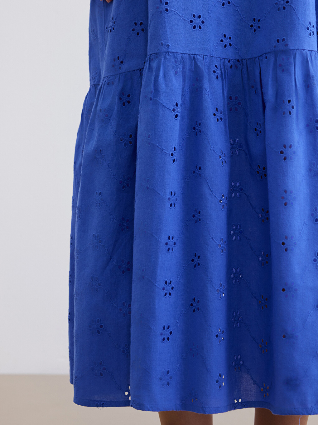 Strappy A-Line Broderie Dress-2