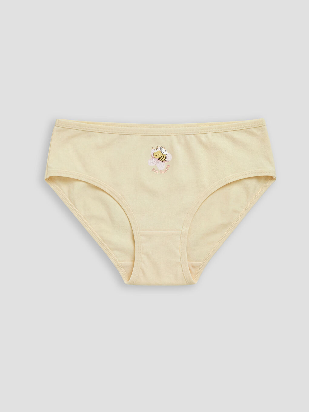 Bej Baskılı Bikini Külot	