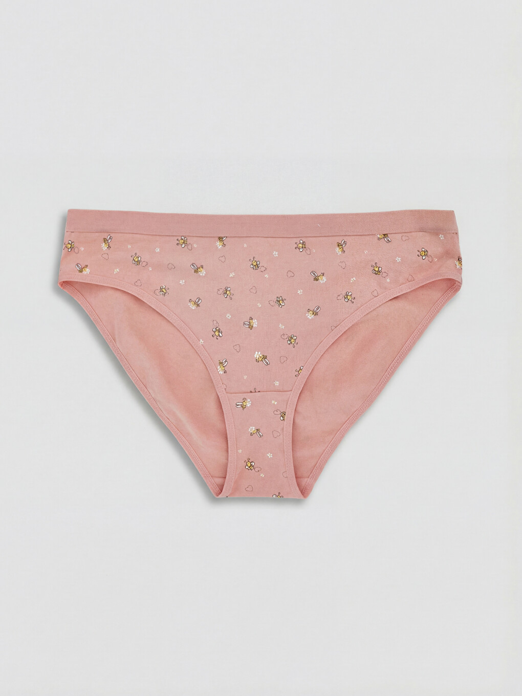 Pembe Baskılı Bikini Külot 3'lü-2