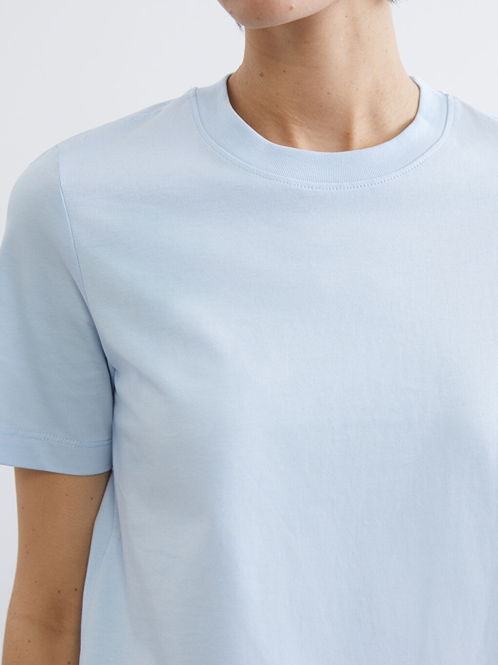 Mavi Bisiklet Yaka Kadın Tişört	-3