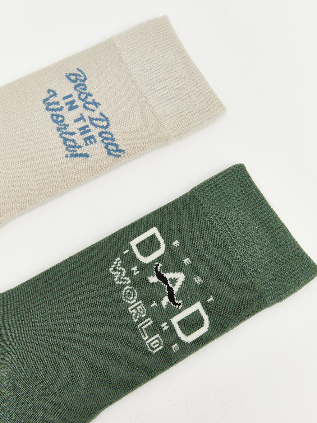 Text Printed Men's Ankle Socks 2 Pack-1