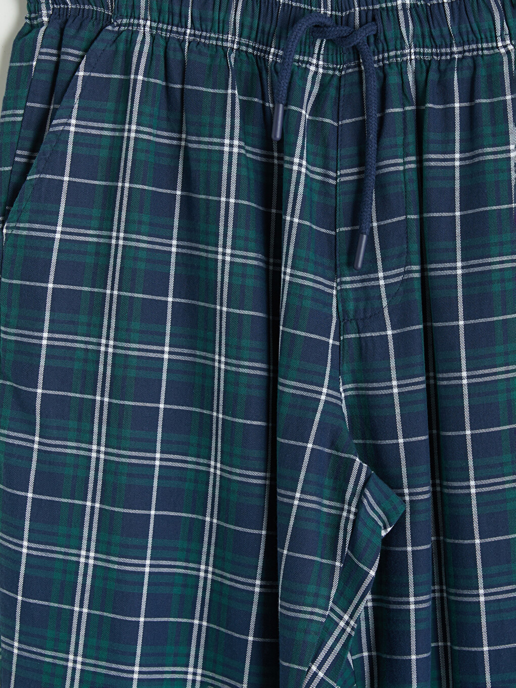 Yeşil Regular Fit Ekose Erkek Pijama Altı-2