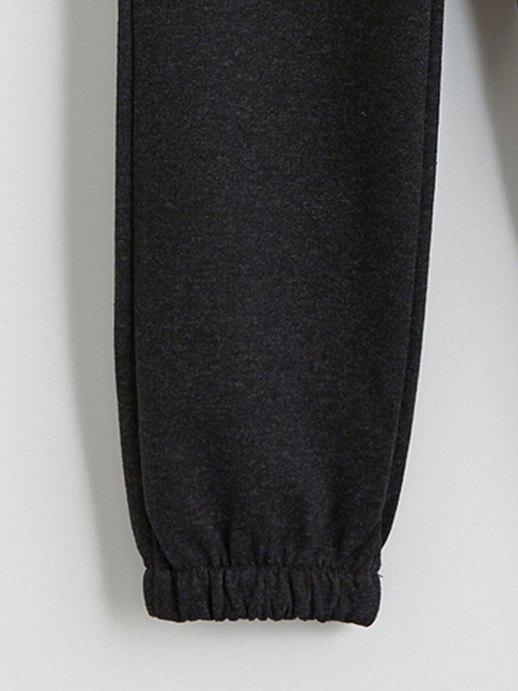 Antrasit Beli Lastikli Kız Çocuk Jogger Eşofman Altı-1