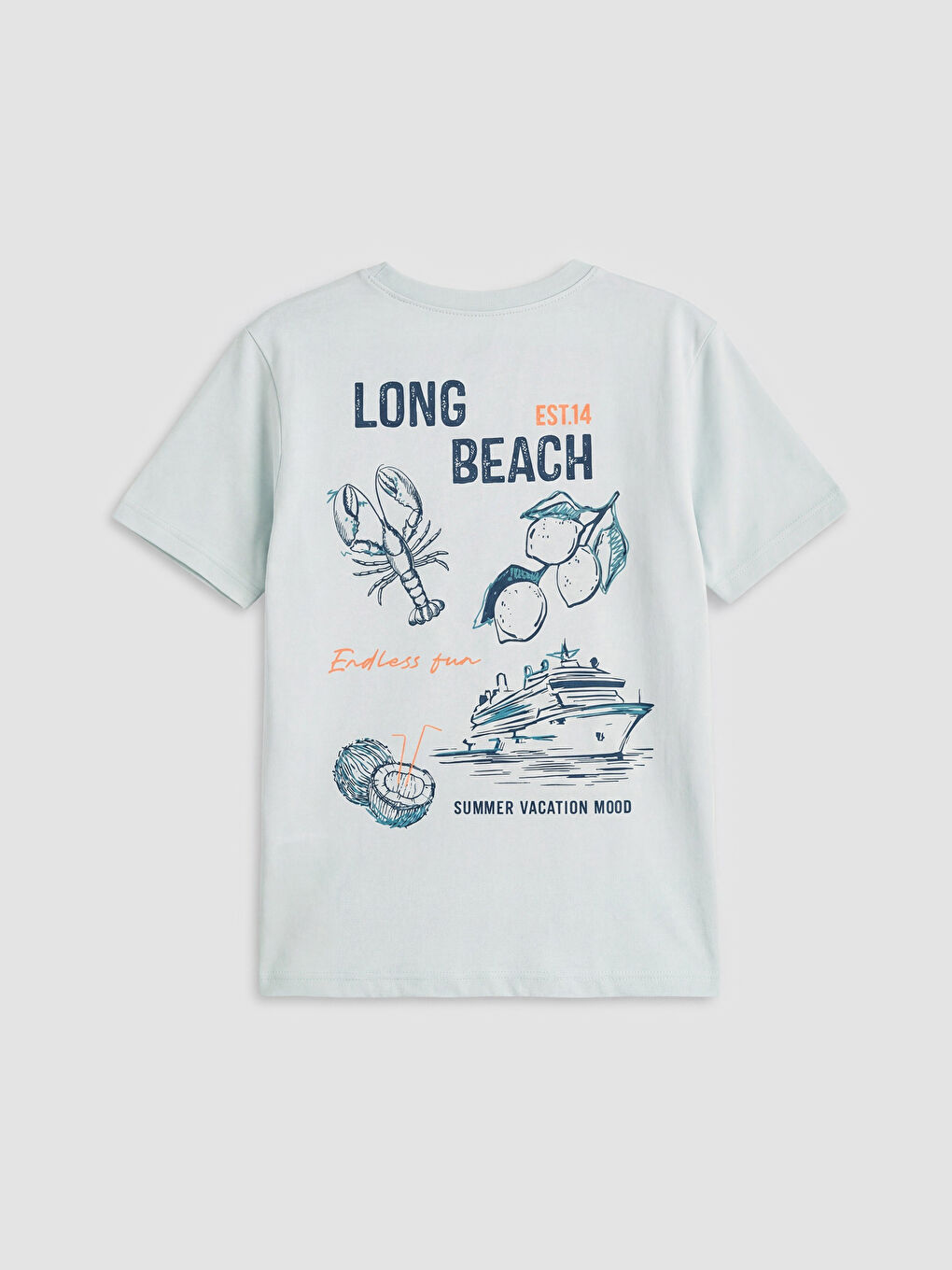 Yeşil Bisiklet Yaka Baskılı Erkek Çocuk Pijama Üst-1