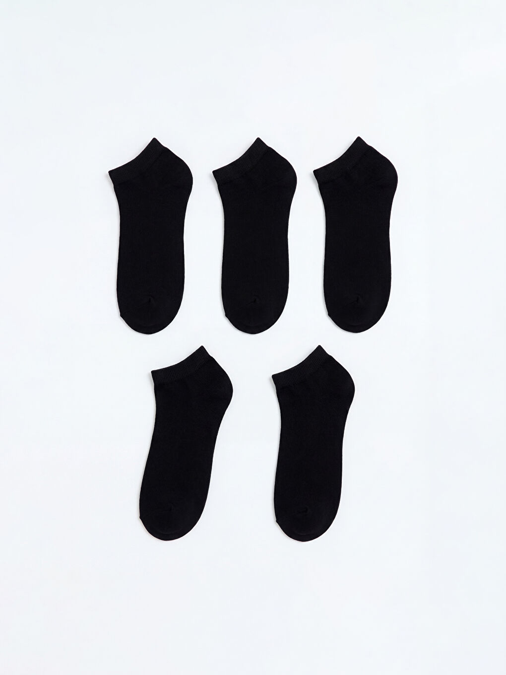 Siyah Erkek Bambu Patik Çorap 5'li