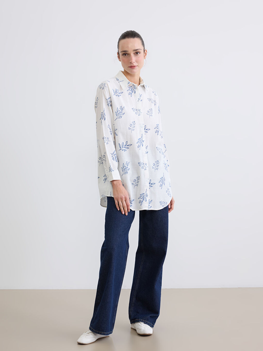 Woman WHITE Shirt Tunic-1