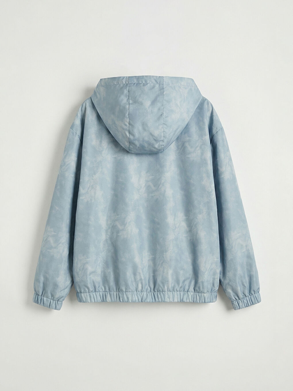 Gri Su İtici Kapüşonlu Erkek Çocuk Yağmurluk-1