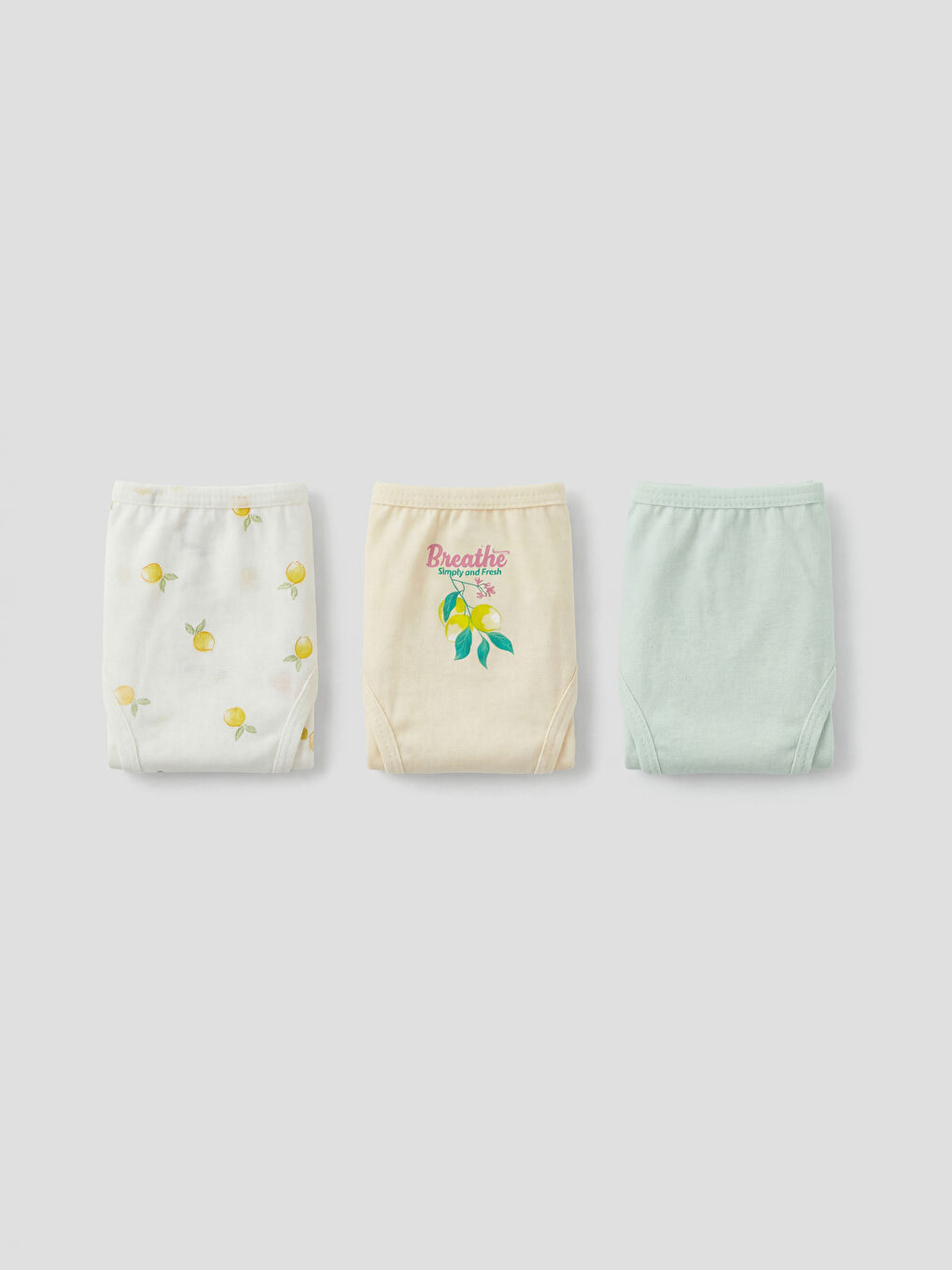 Bej Kız Çocuk Külot 3'lü