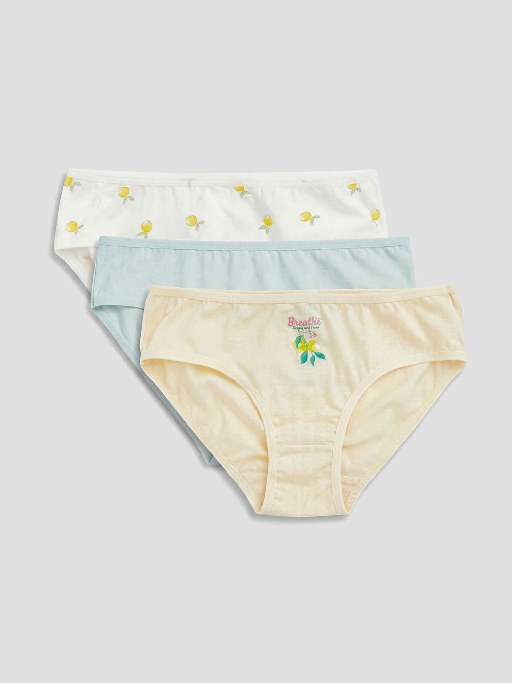 Bej Kız Çocuk Külot 3'lü-5